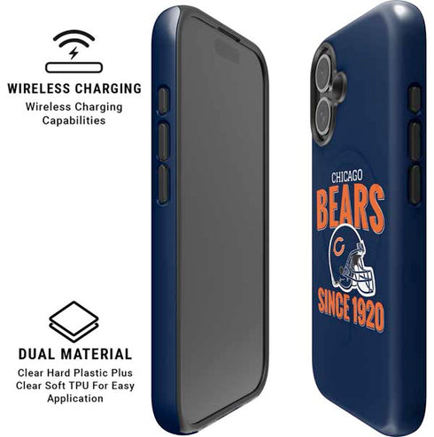 NFL Chicago Bears Helmet iPhone 16 Magsafe Impact Case
